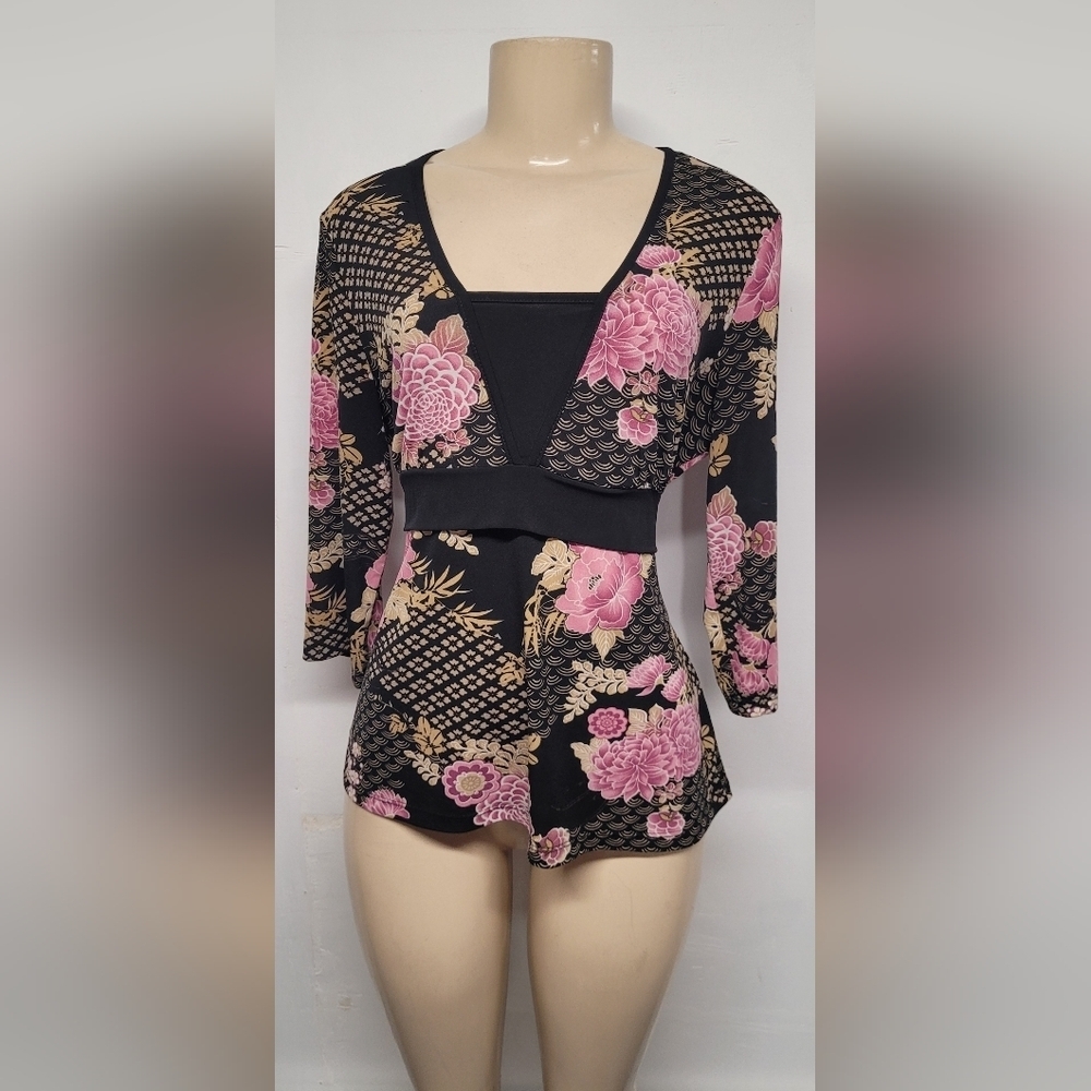 AB Studio L Slinky Stretch Tieback Top